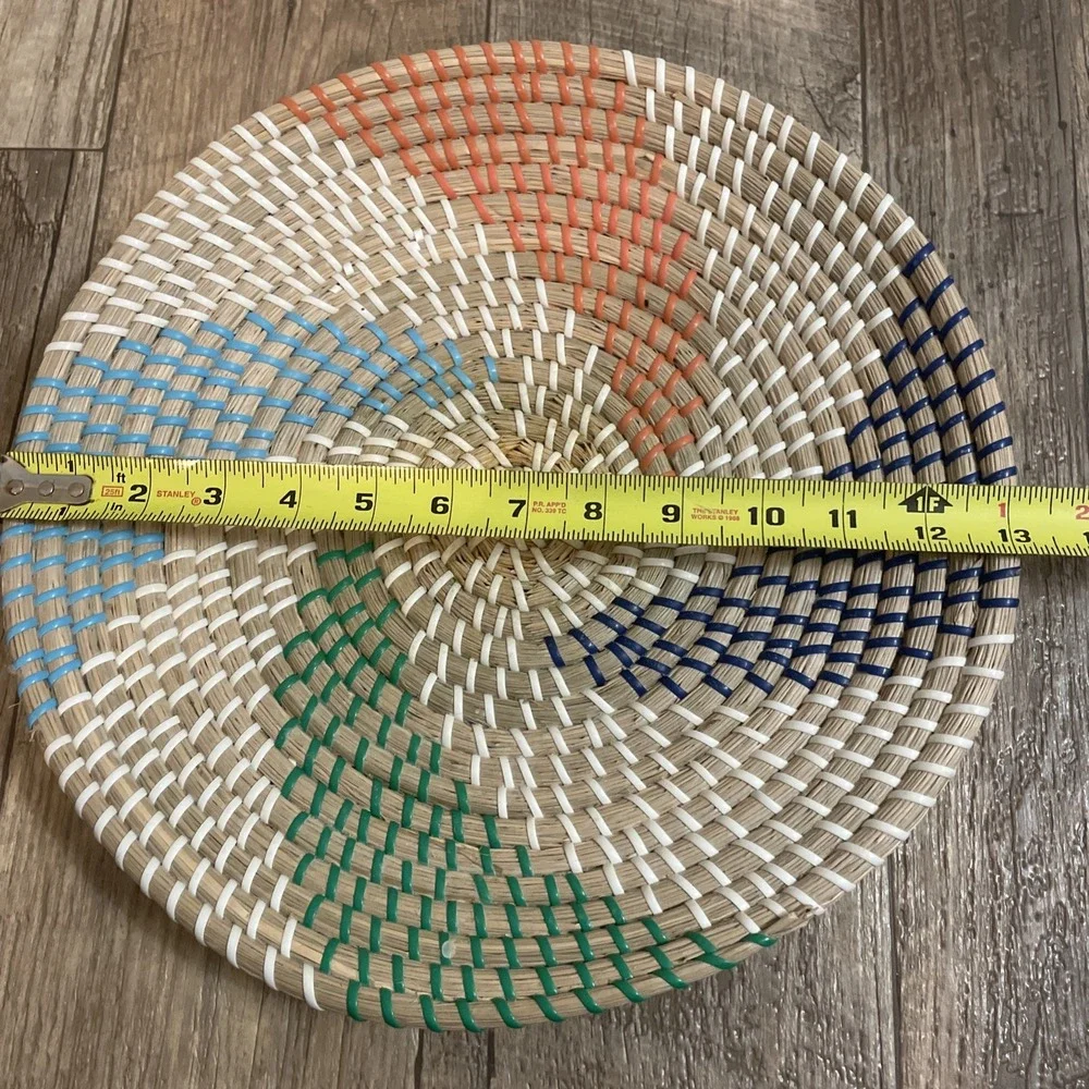Colorful Handwoven Basket‎ Decor Wall Hanging 13